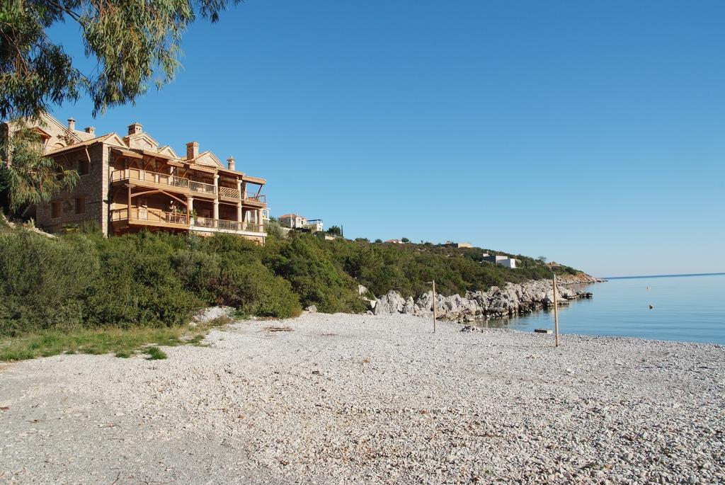 Secret Arcadia Bay - Maisonette Breathtaking Sea & Mountain View-Just On The Beach Agios Andreas  Luaran gambar